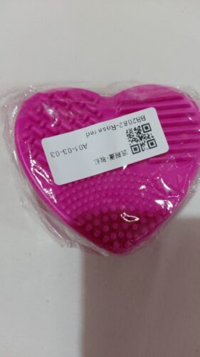 Heart Shape Silicone Brush Cleaner photo review