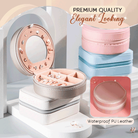 Store Your Beloved Accessories & Jewelries Inside This Elegant Jewelry Box! Small and beautiful jewelry box with large capacity design that can easily fit in your bag. Keep all your favorite jewelry well organized. Perfect to give as gift on special occasions especially this Valentine's Day!