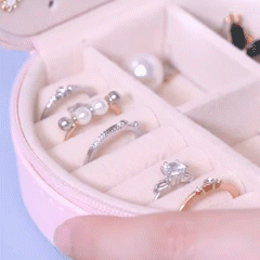 Circle Shaped Mini Jewelry Box