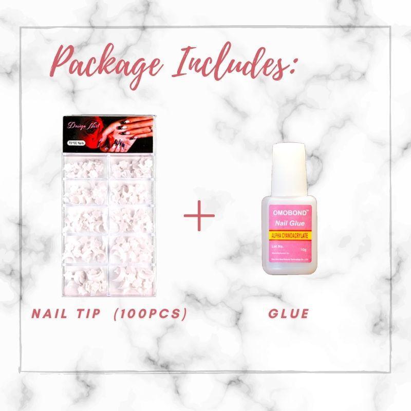 nailbeauty glue on french nails kit fancyberrie 635370 Beauty Junkie